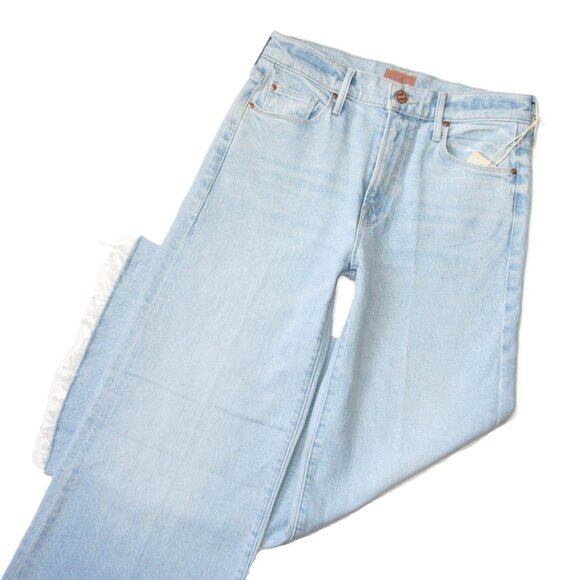 NWT Mother The Twister Ankle Fray in Cowabunga Wide Leg Jeans 25 - Picture 8 of 14